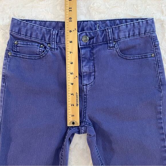 Free People Purple Denim Skinny Jeans Mid Rise Women - Picture 9 of 10